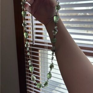 Elegant Green Beaded Necklace
